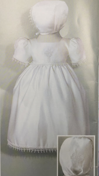 3-6 Month Girl Baptism Gown DB9380 Sale Final