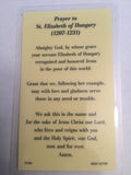 St. Elizabeth of Hungary Holy Card Laminate