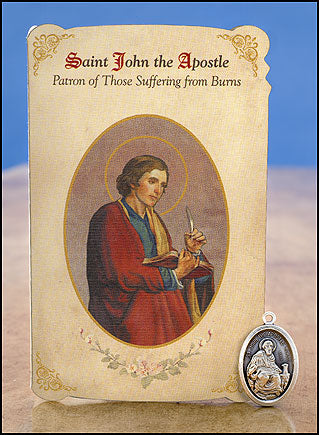 St. John Apostle Burns Healing Medal Set