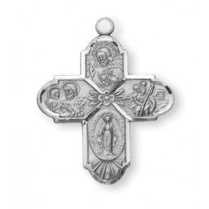 Sterling Silver Four Way Medal S144824