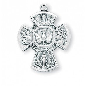 Sterling Silver Four Way Medal S145724