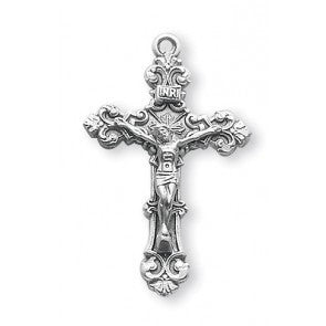 Sterling Silver Fancy Filigree Crucifix