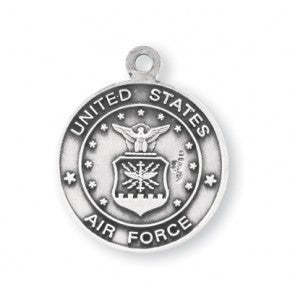 Air Force Saint Michael Sterling Silver Round Medal