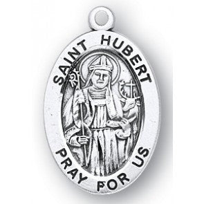 St. Hubert Sterling Silver Medal Patron Saint of Hunters