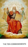 Ten Commandments Laminate Holy Card DISCONTINUED