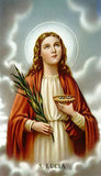 St. Lucy Holy Card Laminate DISCONTINUED