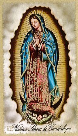 Our Lady of Guadalupe Laminate Holy Card DISCONTINUED