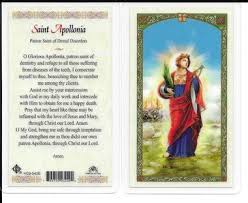 St. Apollonia Holy Card Laminate