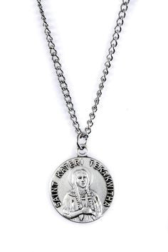 St. Kateri Tekawitha Sterling Silver Medal