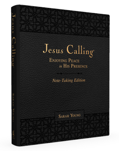 Jesus Calling Note-Taking Edition, Leathersoft, Black, with full Scriptures: Enjoying Peace in His Presence Imitation Leather
