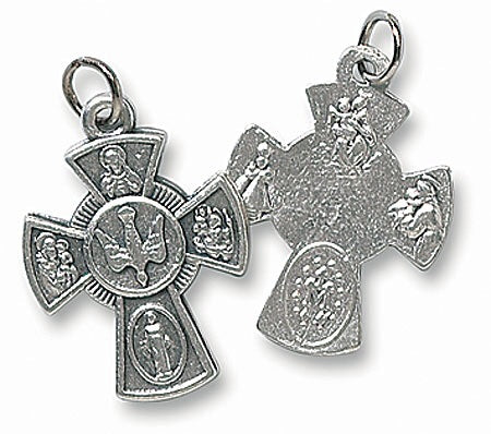 Four Way Cross Oxidized Charms