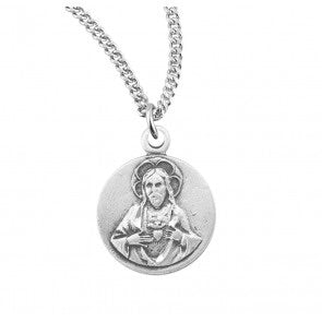 Scapular-Sacred Heart of Jesus Sterling Silver Medal