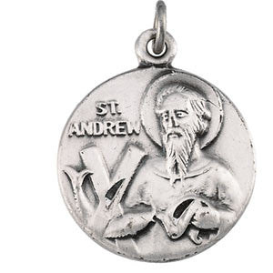 St. Andrew Sterling Silver Medal from Jeweled Cross