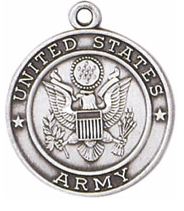 Army St. Michael Pewter Medal with Holy Card