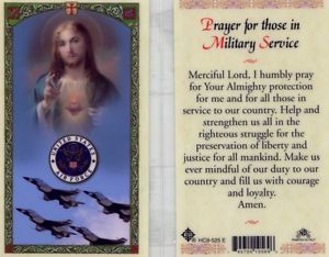 Air Force Prayer for Service Holy Card Laminate