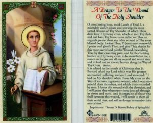 St. Bernard Holy Card Laminate
