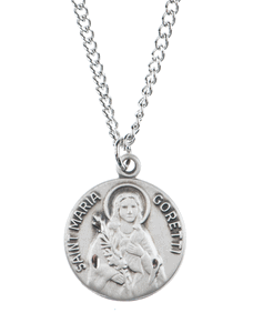 St. Maria Goretti Sterling Silver Medal from Jeweld Cross