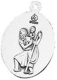 basketball Player Pewter St. Christopher Sports Medal